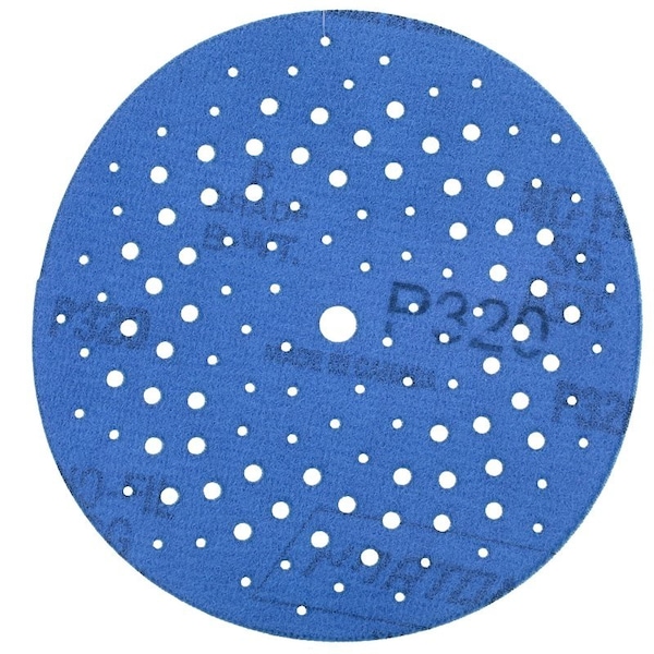 Norton Co 0 Sanding Disc, 5 in Dia, 1116 in Arbor, Coated, P320 Grit, Extra Fine, Alumina Ceramic Abrasive - 3217