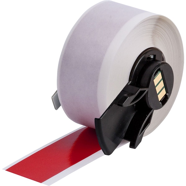 Brady Label, Vinyl, Color Red, 1" W - M6C-1000-595-RD
