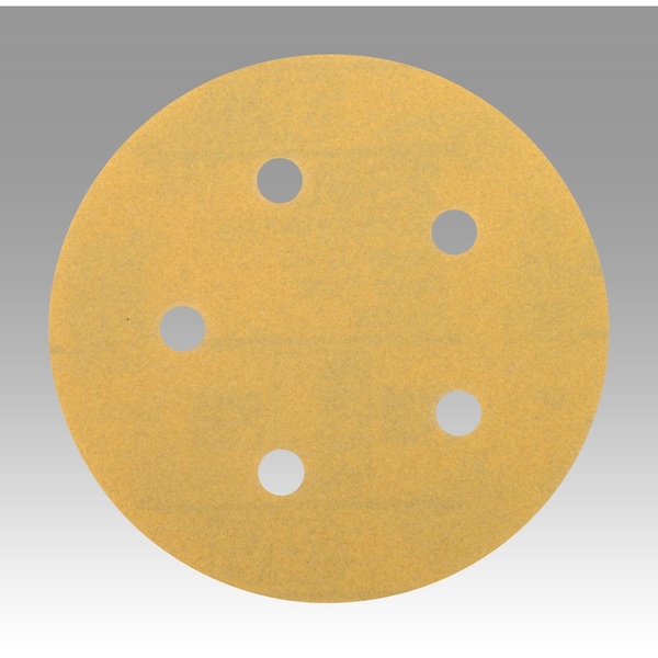 3M Gold Film Disc, 5 in Dia, Aluminum Oxide, P320 Grit - P320 948