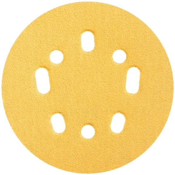 Norton Co 0 Sanding Disc, 5 in Dia, Coated, P80 Grit, Coarse, Aluminum Oxide Abrasive, Paper Backing - 4062