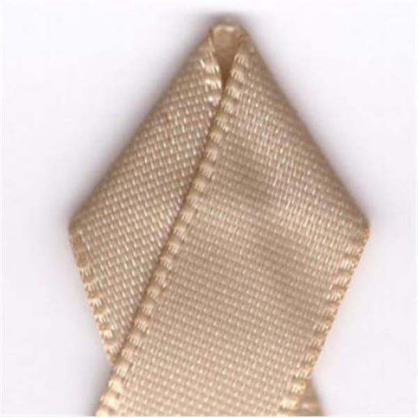 Papilion Papilion R074400060835100Y .25 in. Double-Face Satin Ribbon 100 Yards - Tan - R074400060835100Y