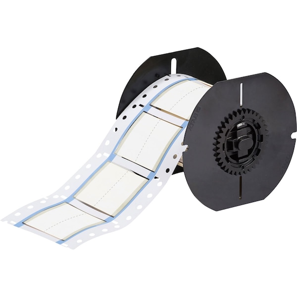 Brady PermaSleeve Heat Shrink Wire and Cable Labels Single-sided for B33 Printers - 1in Dia x 1in White - B33-1000-2-342-2