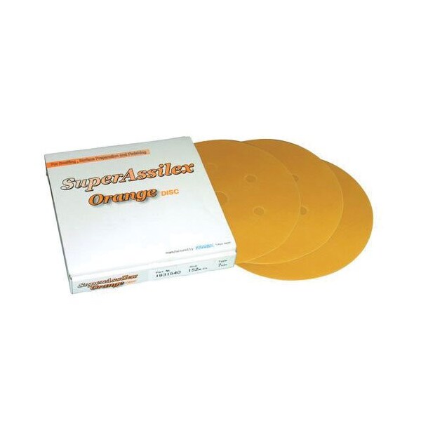Eagle Abrasives 6'  Super Assilex Discs - Orange, 15005, 25PK - 193-1540
