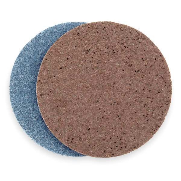 Arc Abrasives Hook-and-Loop Surface Conditioning Disc, 5 in Dia, No Hole, Aluminum Oxide, Not Applicable Grit, ZK - 62016-9