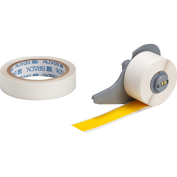 Brady Label, 1 in W, Indoor, Yellow - M7-1000-483-YL-KT