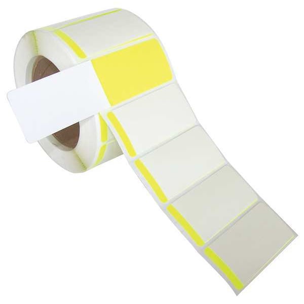 Badger Tag & Label Self-Laminating Label, 1-1/2x3 In., PK500, 6995Y - 6995Y
