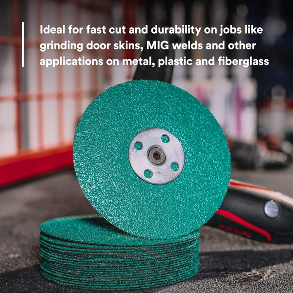 3M 3M Fibre Disc, 7 in x 7/8 in, 60 Grit, 20 Discs/Bag, 5PK - 36510