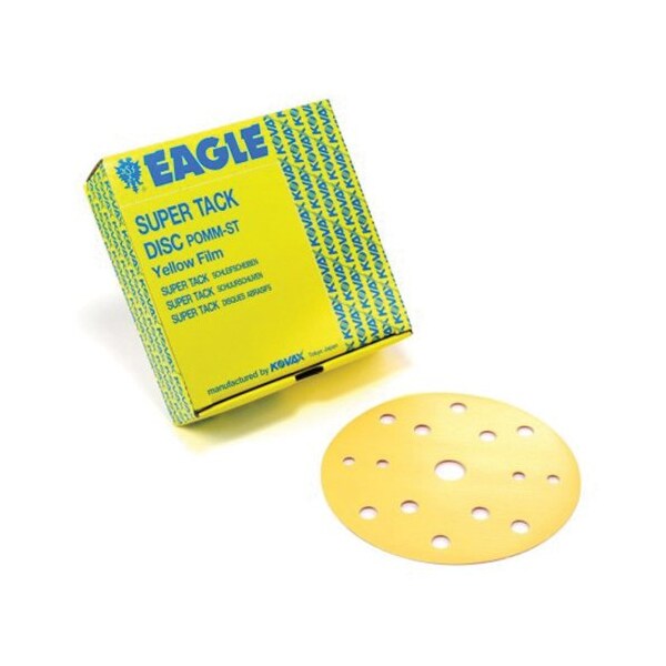 Eagle Abrasives 6IN  Yel-Film Super-Tack Discs 15/H- P1500, 50PK - 524-1500