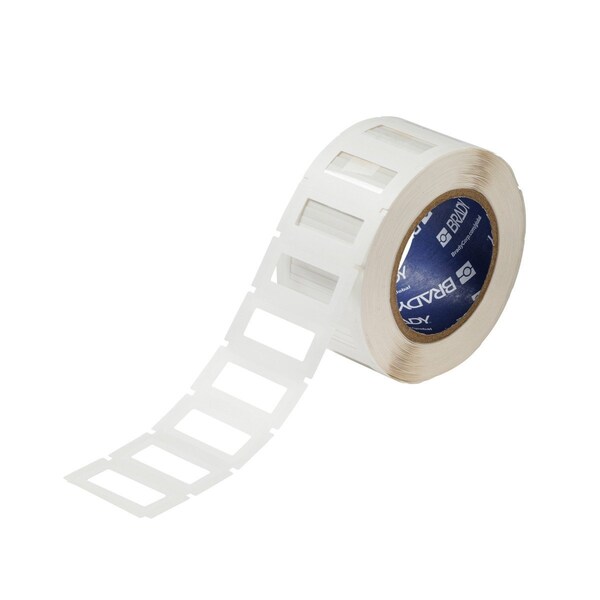 Brady Clear Polyester Labels Adhesive Border for 3in Core Printers 1x2 WT/CL 1000/RL - THT-383-712-1