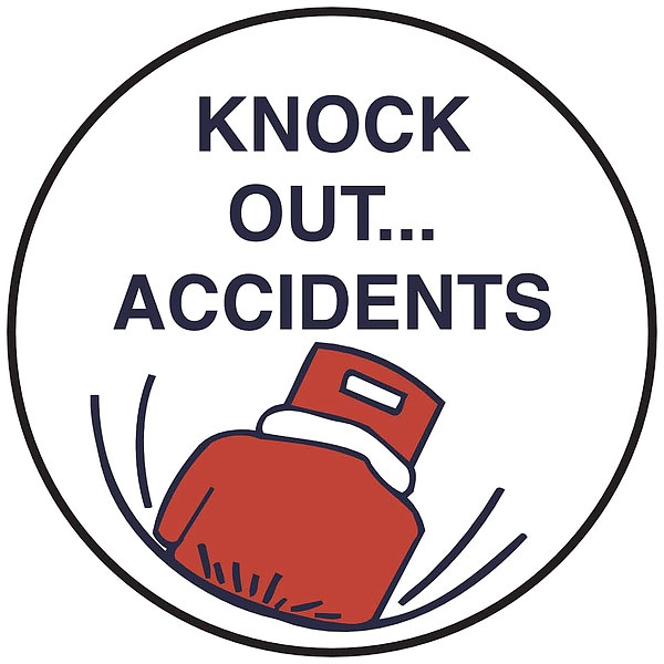 Brady Hard Hat Emblem Label, 2in. dia, Vinyl, PK4 - 42247