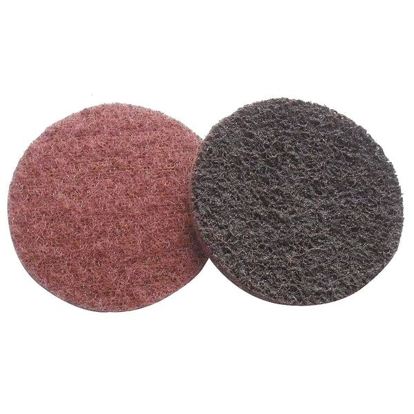 Zoro Select Hook-and-Loop Surface Conditioning Disc, 3" Dia, Non-Vacuum, Aluminum Oxide, 80 Grit, Surface Prep - 78072775348