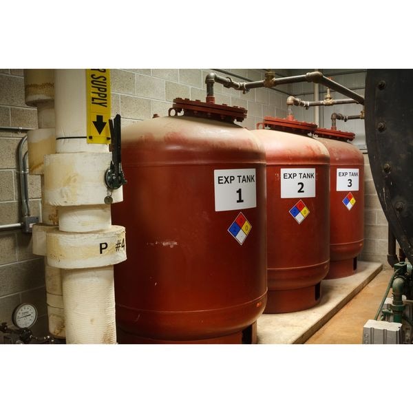 Brady Label, Red/Yellow/Blue/White, Labels/Roll: 60 - 130809