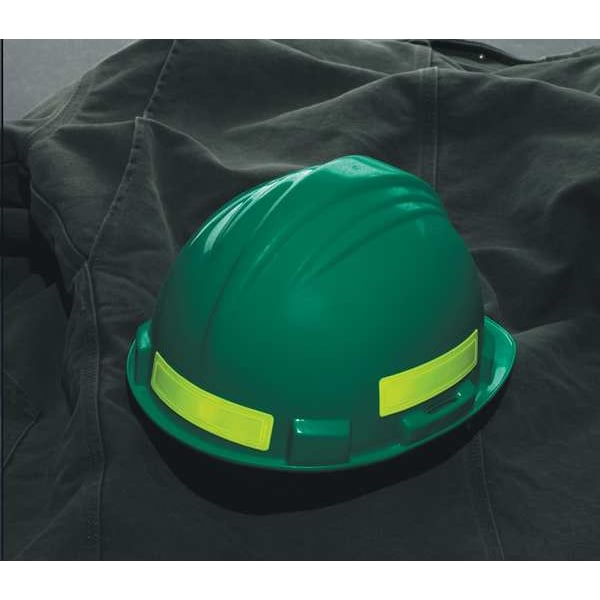 Accuform Hard Hat Label, 1 In. H, 4 In. W, PK16, Background Color: Blue - LHR104BU