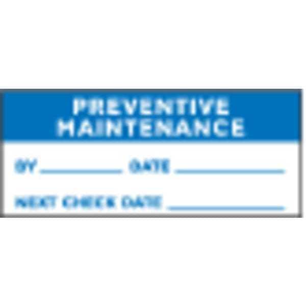 Stranco Inspection Label, ENG, Maintenance, PK350, TCSL2-39528 - TCSL2-39528
