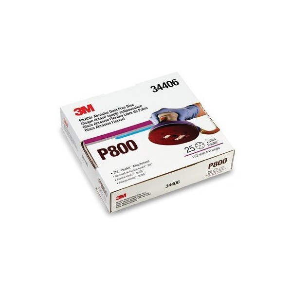 3M 34406, HOOK FLEX ABR DISC, 6 IN, 7HL, P8005, 25PK - 7000120195