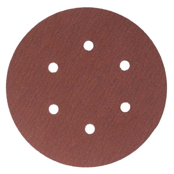3M Cubitron Hook-and-Loop Sanding Disc, 6" Dia, 6 Hole, Precision Shaped Ceramic, 80 Grit, Open Coat Type, 947A - 7100113107