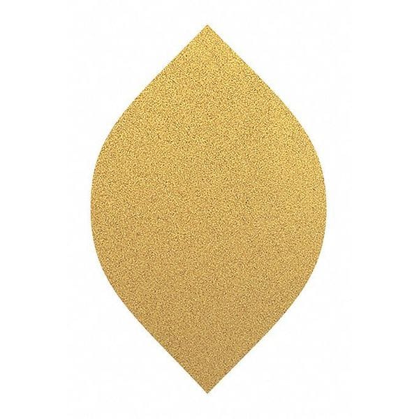 Dynabrade Disc, Tear Drop, Non-Vac, AO, 120G, Non-Vacuum, Aluminum Oxide, 120 Grit, Coated, Teardrop Sheet Type - 93954