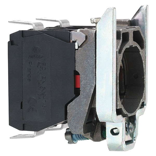 Bloque de contacto Schneider Electric, Negro, 1NC, 22 mm, ZB4 - ZB4BZ1013