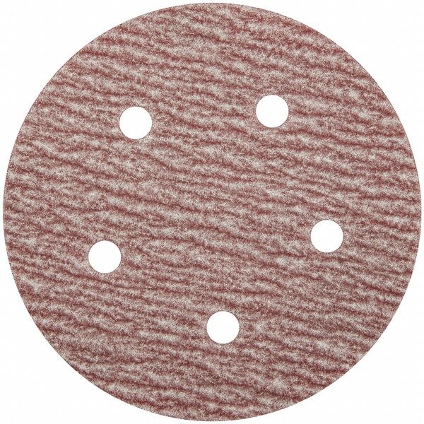 Zoro Select Hook-and-Loop Sanding Disc, Aluminum Oxide, P220 Grit, Coated Type, B0912DO - 05539520310