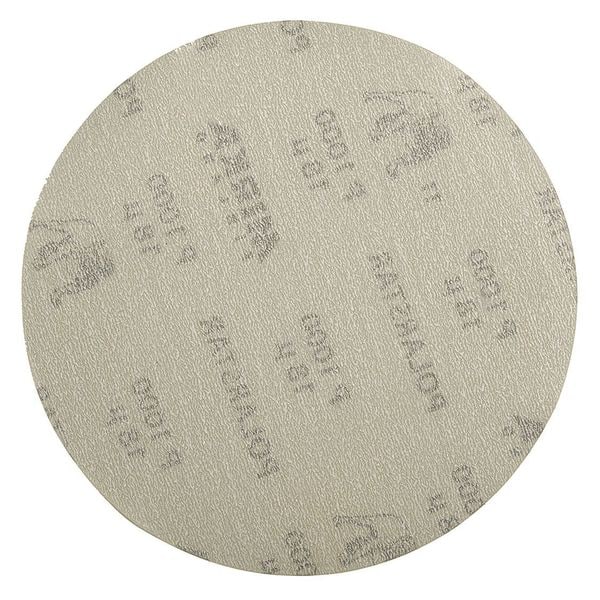 Mirka Film Grip Disc, 5", AO/SC, P800, PK50, 5" Dia, No Hole, Aluminum Oxide/Silicon Carbide, P800 Grit - FA61205081