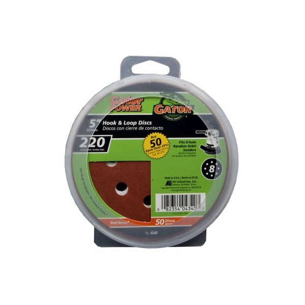 Gator Finishing 50PK58HoleHL 220G Disc - 4340