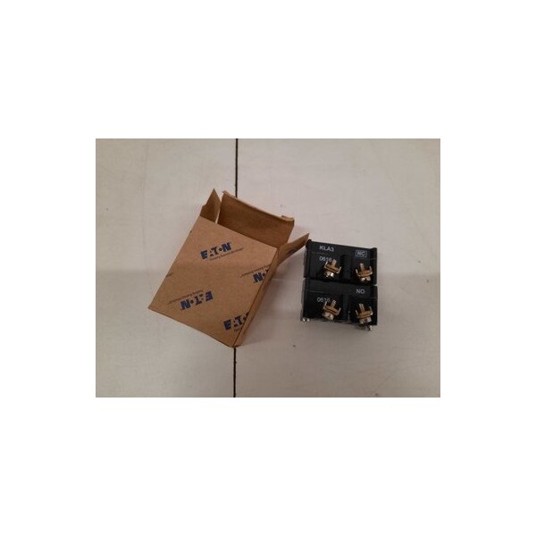 Eaton 30.5 MM, 600 VCA, 250 VCC, 1NA-1NC, Fenólico, Terminal de Presión, Estándar, Bloque de Contacto de Botón Pulsador - E30KLA3