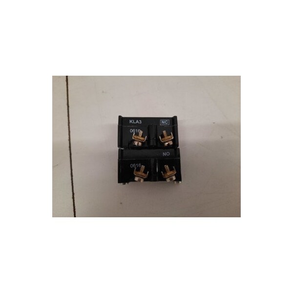 Eaton 30.5 MM, 600 VCA, 250 VCC, 1NA-1NC, Fenólico, Terminal de Presión, Estándar, Bloque de Contacto de Botón Pulsador - E30KLA3