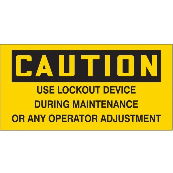 Condor Safety Label, 4-1/2" W, 4-1/2" H, PK2, 487C96 - 487C96