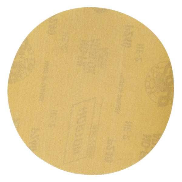 Norton Abrasives Hook-and-Loop Sanding Disc, 6 in Dia, Non-Vacuum, Aluminum Oxide, P120 Grit, Coated Type, A296 - 63642506234