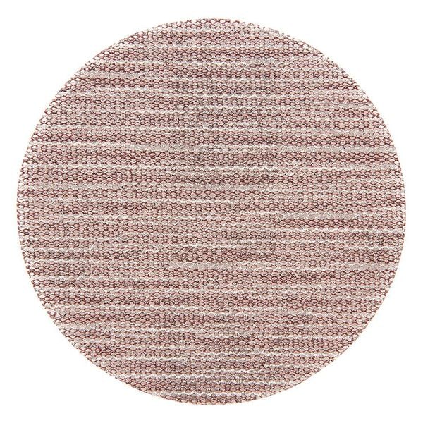 Mirka Mesh Grip, Disc, 3", P120 Grit, PK50, 3" Dia, Thousands of Small Holes, Aluminum Oxide, P120 Grit - 9A-203-120