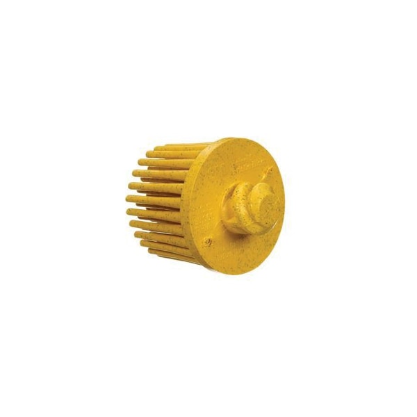 3M Scotch-Brite Roloc Bristle Disc 07531, 1 in 80 Yellow, 10 per box 4 bxs pr cs, 10PK - 7100138172