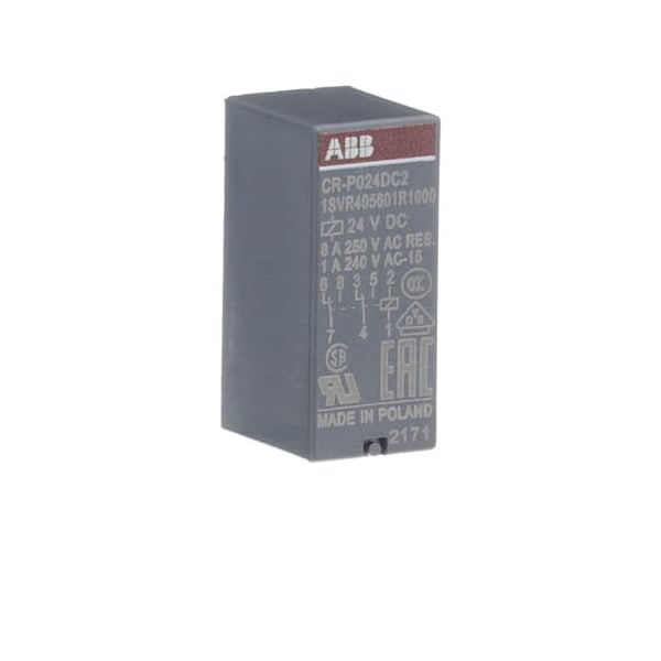 Interfaz enchufable CR-P024DC2 REL., paquete de 10 - 1SVR405601R1000