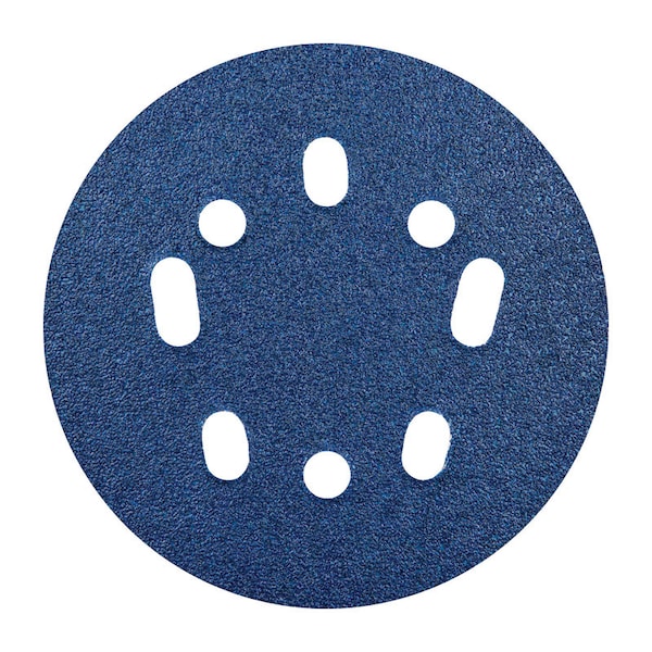 Norton Abrasives 5 in Dia, 8 Hole, Zirconia Alumina, 40 Grit, Coated Type - 7660768330