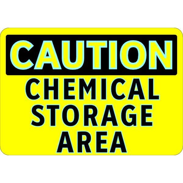 Brady Caution Sign, 7 x 10In, BK/YEL, ENG, Text, 102458 - 102458