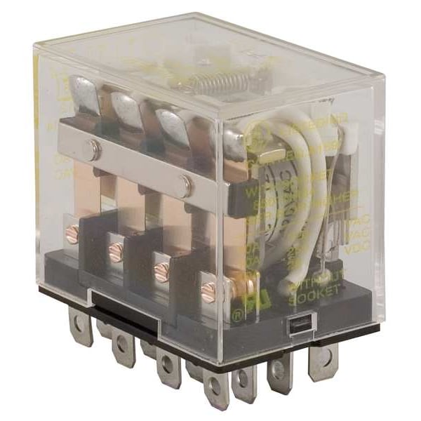 Relevador de Uso General Schneider Electric, 120V AC Voltaje de Bobina, Cuadrado, 14 Pines, 4PDT - 8501RS44P14V20