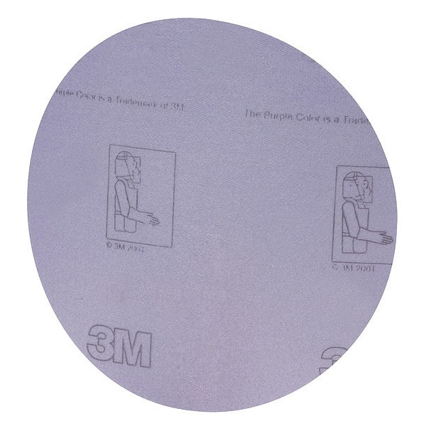 3M Hook-and-Loop Sanding Disc, 5 in Dia, No Hole, Aluminum Oxide, P240 Grit, Coated Type, 360L - 7000045589