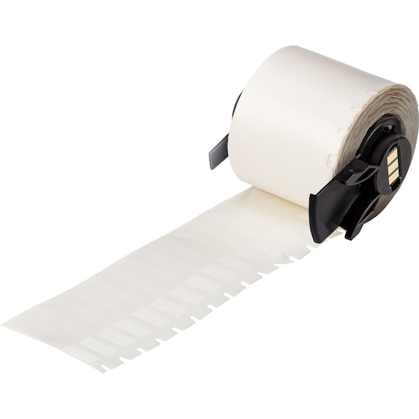 Brady Label, 1/4 in W, Clear; White - M6-28-427