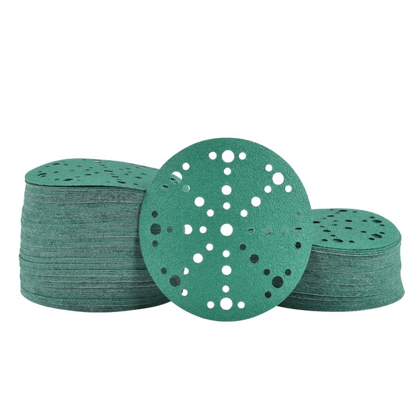 Legit Grit 6 inch Sand paper Disc, 49-Hole, 60 Grit, 150PK - LG6-4960-150