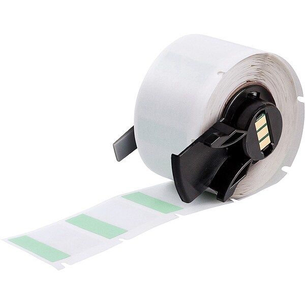 Brady Label, 1 in W, Clear; Green - M6-19-427-GR