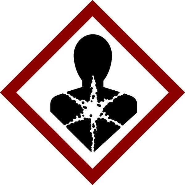Brady Label, GHS Health Danger, Vinyl, 4/Sheet - 118853