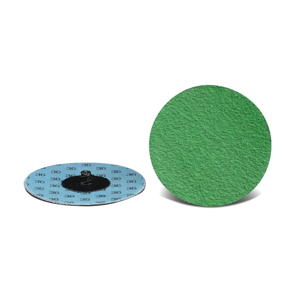 Cgw Abrasives Sanding Disc, 2 R/O, 2-PLY, ZAG, 120G, 2" Dia, No Hole, Zirconia AO w/Grinding Aid, 120 Grit - 59593