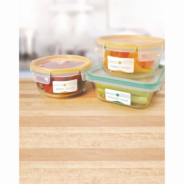 Avery White Dissolvable Labels w/ Sure Feed, 1 1/4 x 2 3/8, White, PK90 - 04224