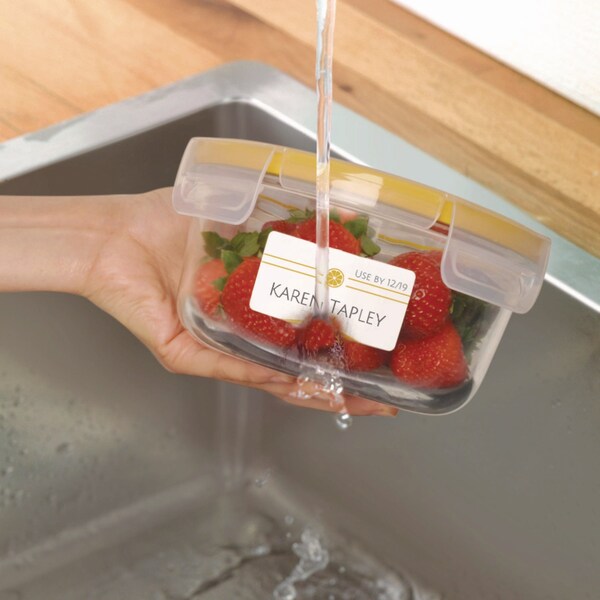 Avery White Dissolvable Labels w/ Sure Feed, 1 1/4 x 2 3/8, White, PK90 - 04224