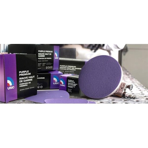 U.S. Chemical & Plastics U.S. Chemical & Plastics USC-991406 80 Grit 6 in. Dia. cloth hook and eye Film Discs - USC-991406