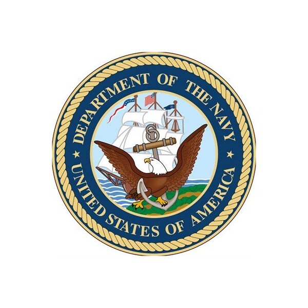 Nmc Department Of The Navy Hard Hat Label, Pk25, Material: Reflective Vinyl Sheeting - HH154R