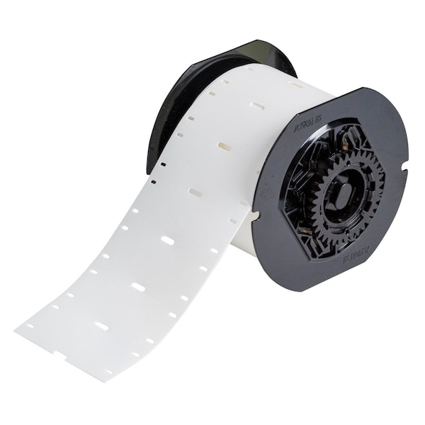 Brady Cable Tags 0.98in H x 2.95in W Thermoplastic Polyether Polyurethane White 250/RL - B33-75X25-7643-WT