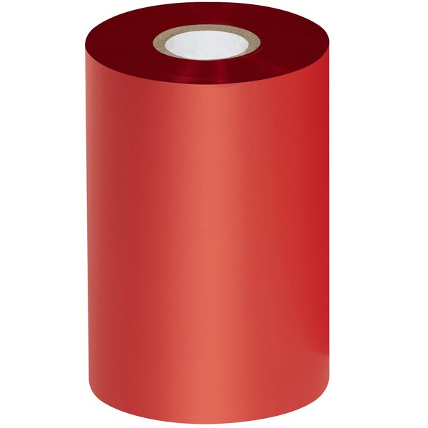 Zebra 4.33in x 1476ft Red Thermal Transfer Ribbons- Wax/Resin, 6PK - THT309RD