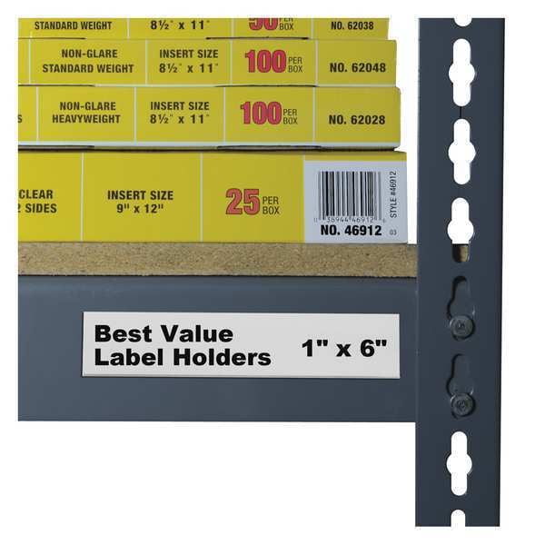 C-Line Products Label Holder, Self Adhesive, 1"L, PK50 - 87627