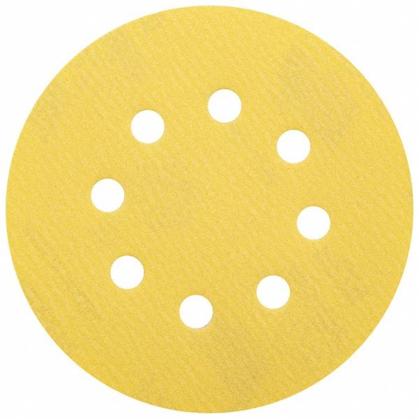 Norton Co Hook-and-Loop Sanding Disc, 5 in Dia, 6 Hole, Aluminum Oxide, P220 Grit, Coated Type, A296 - 66261183934