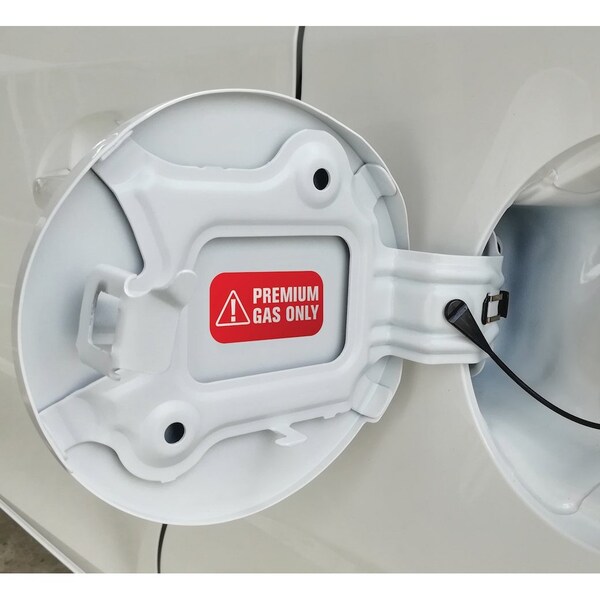 Fuel Stickers Premium Gas Only Sticker, High Octane Warning Label 91, 93 octane: Hvy-Dty, 2''x1'', 48PK - Z-2X1PGO-48PK